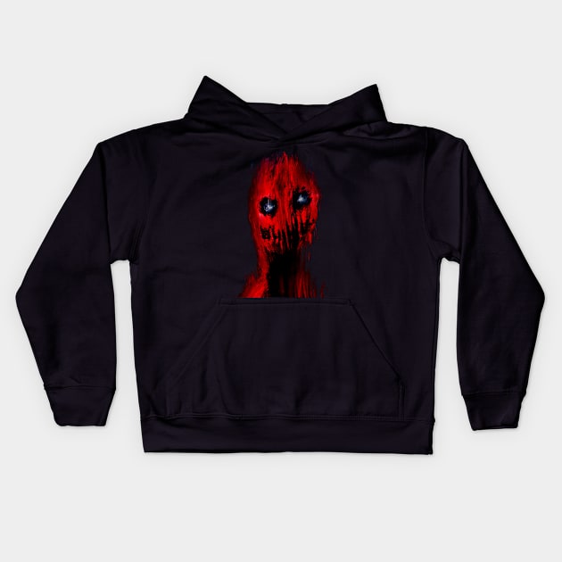 Monster face Kids Hoodie by Interium